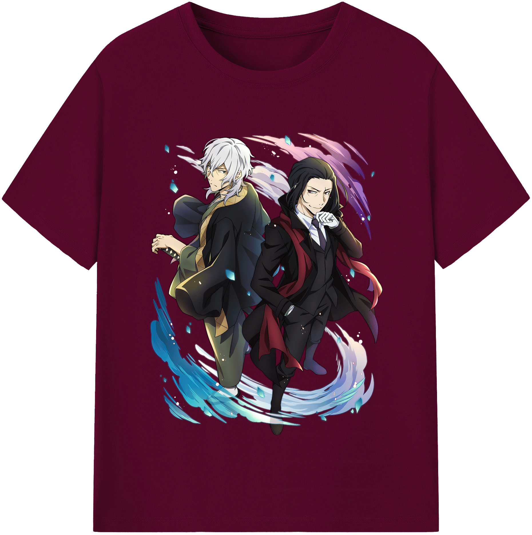 （画像用） 文豪ストレイドッグス Bungo Stray Dogs レディースカジュアルプリントTシャツ（綿100％）